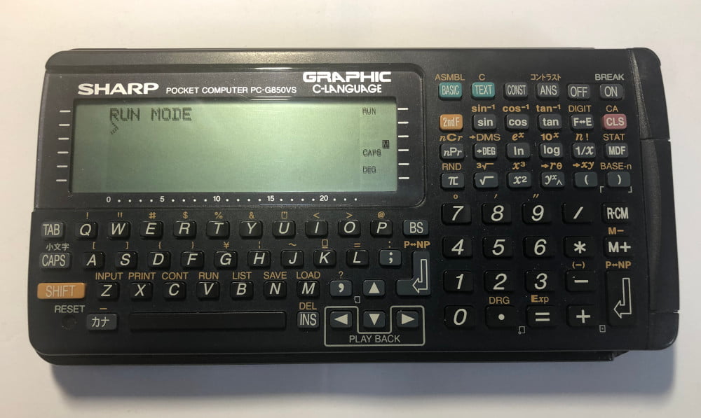 Sharp pocket computer PC-G850VS